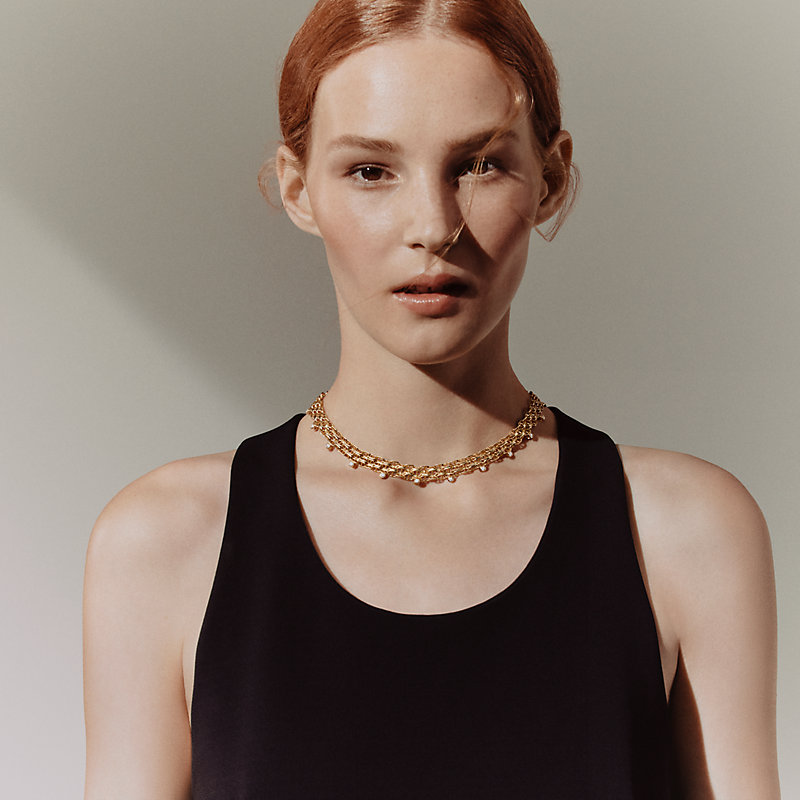 Chaine d'ancre Calypso necklace, medium model - Yellow gold